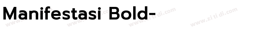 Manifestasi Bold字体转换